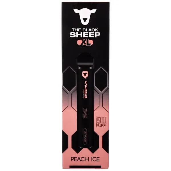 Peach Ice – The Black Sheep – Plus – 5% – 1500 Puffs – Pod Descartável