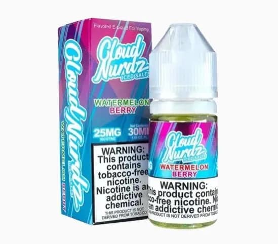 Watermelon Berry Iced - Cloud Nurdz Salts - 30ml