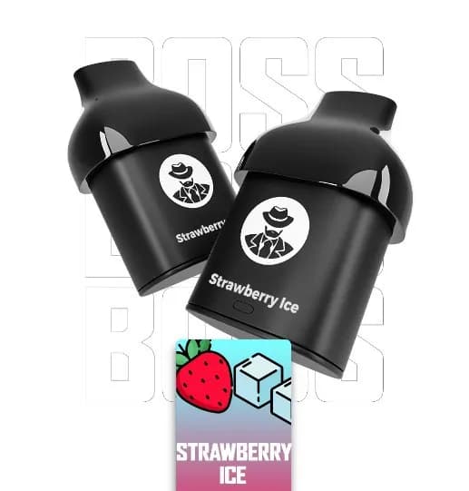 Strawberry Ice - Cartucho 1200 Puffs - American Boss