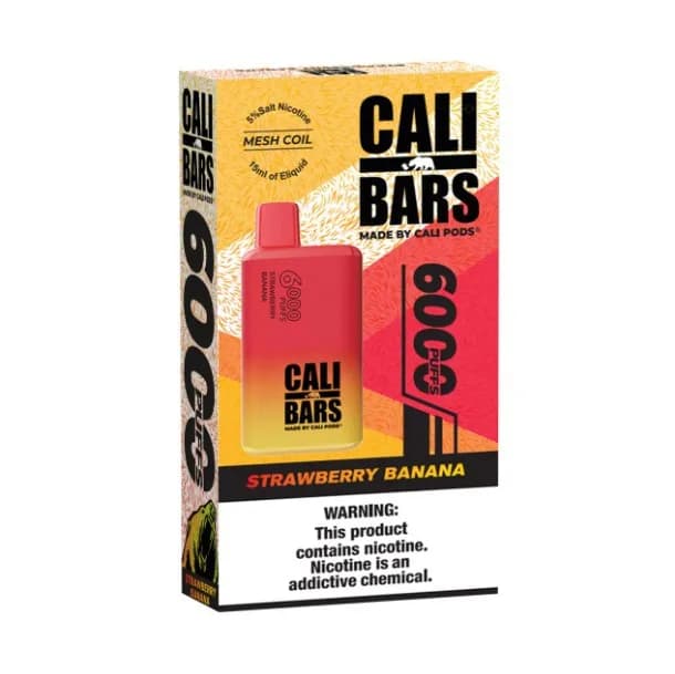 Strawberry Banana V2 6000 Puffs - Cali Bars